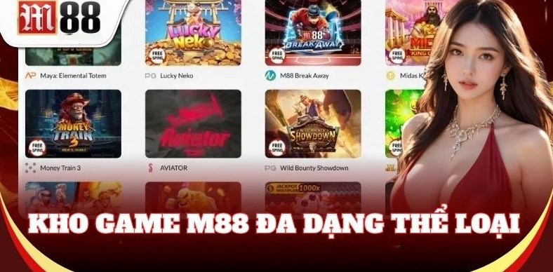Kho trò chơi M88 đa dạng các thể loại